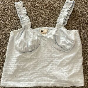 Light blue billabong crop tank